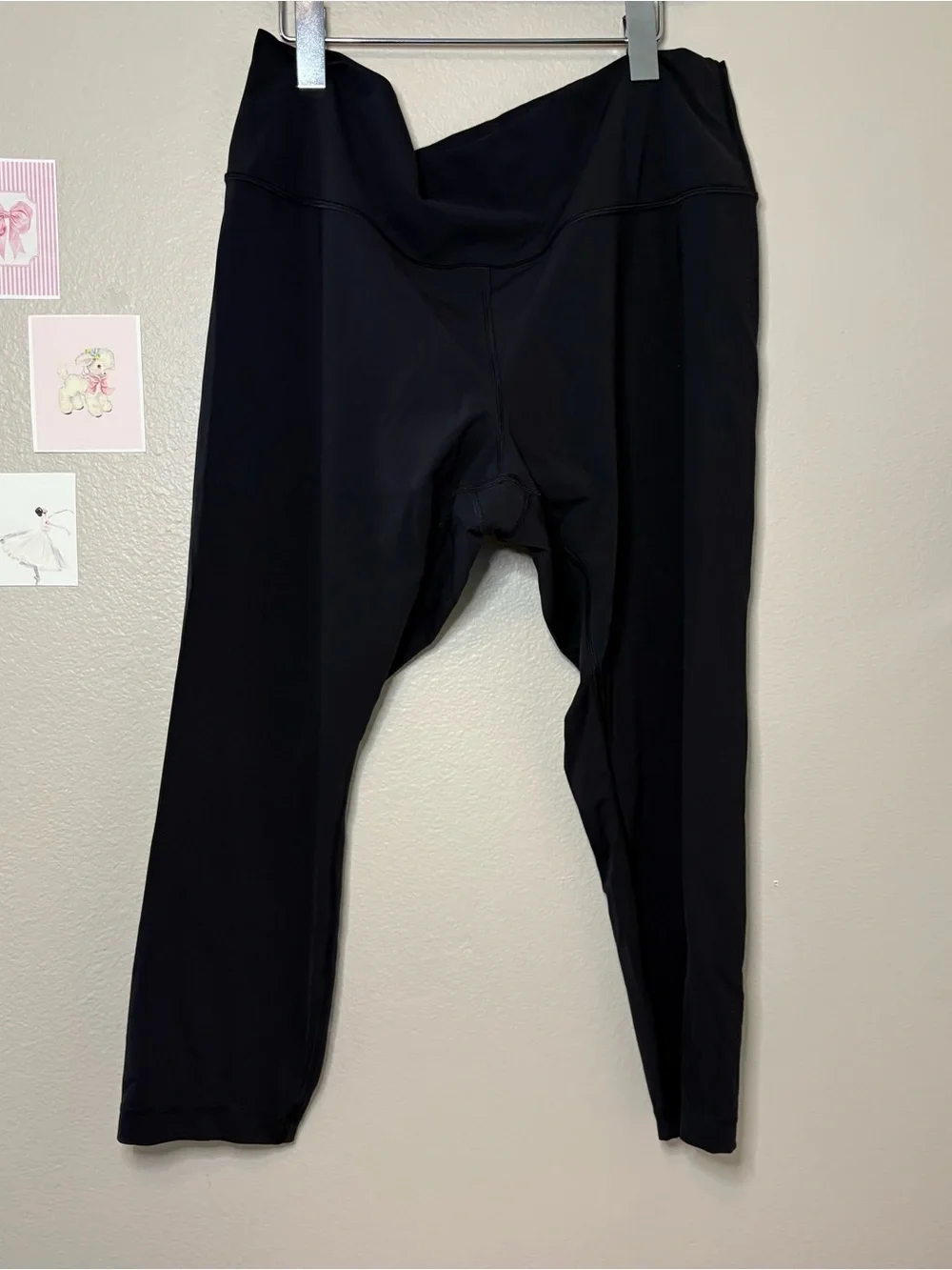 Lululemon athletic casual plus size yoga black leggings size 18 preppy Pilates